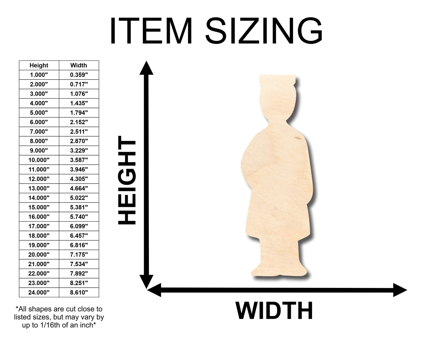 Unfinished Wood Graduate Graduation Shape - Craft - up to 46" DIY