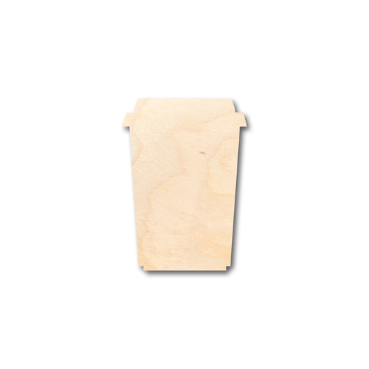 Unfinished Wood Hot Latte Shape - Craft - up to 46" DIY