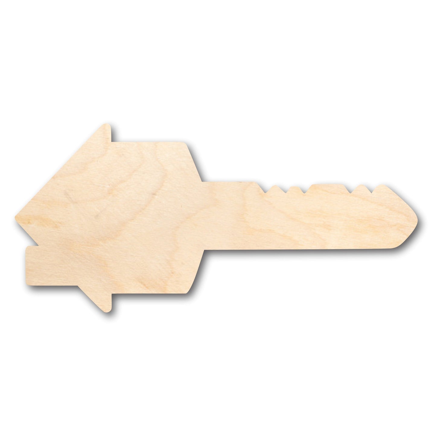 Unfinished Wood House Key Realtor Shape - Craft - up to 46" DIY