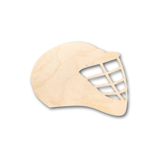 Unfinished Wood Lacrosse Helmet Shape - Craft - up to 46" DIY