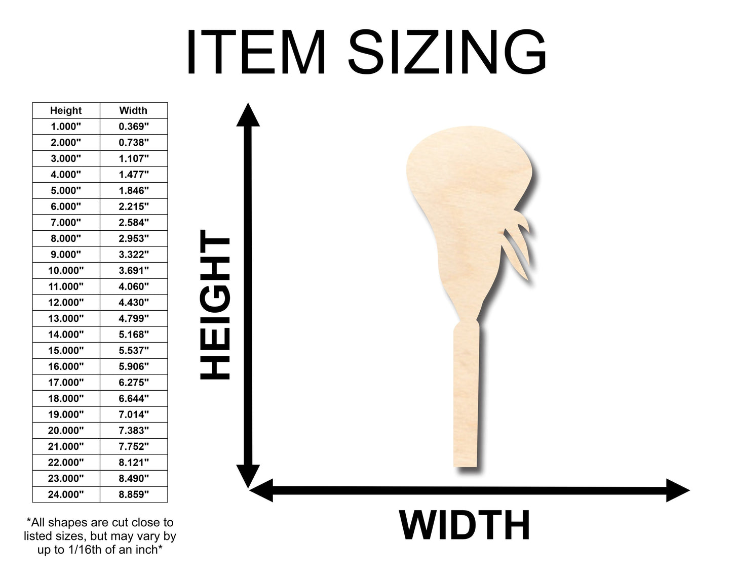 Unfinished Wood Lacrosse Stick Cross Shape - Craft - up to 46" DIY