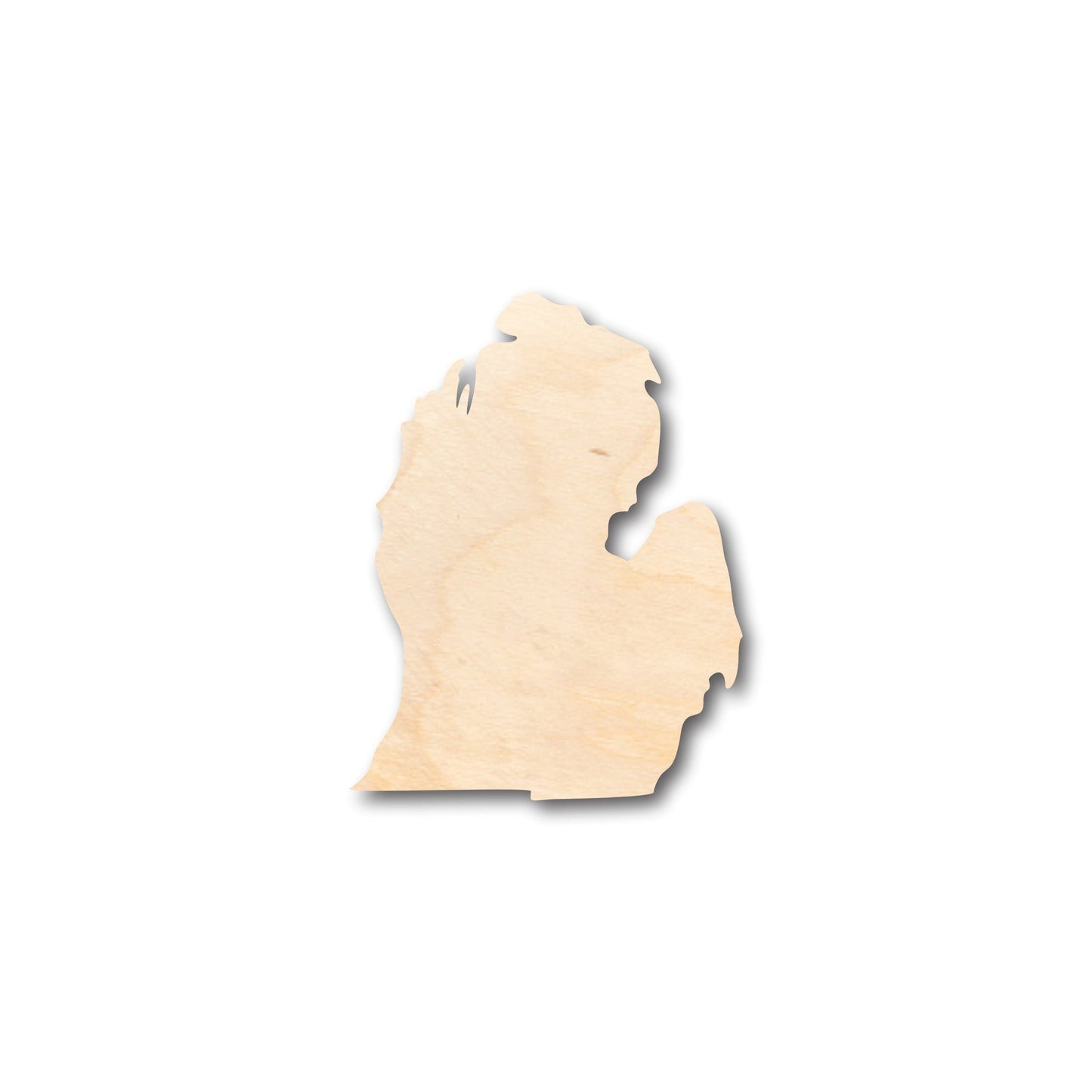 Unfinished Wood Michigan Lower Peninsula Shape - Craft - up to 46" DIY
