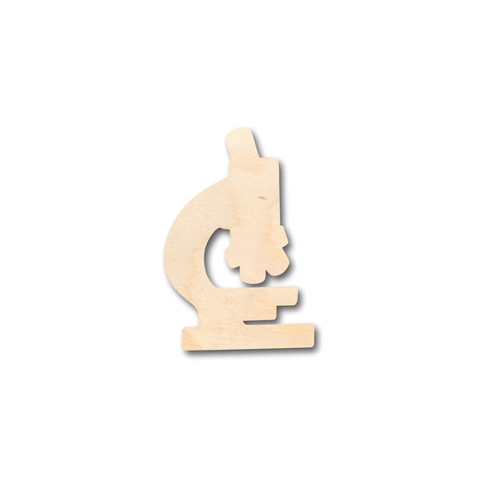 Unfinished Wood Microscope Shape - Craft - up to 46" DIY