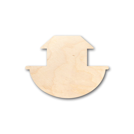 Unfinished Wood Noah's Ark Shape - Craft - up to 46" DIY