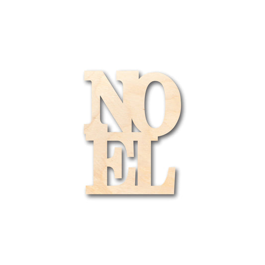 Unfinished Wood Noel Shape - Craft - up to 46" DIY