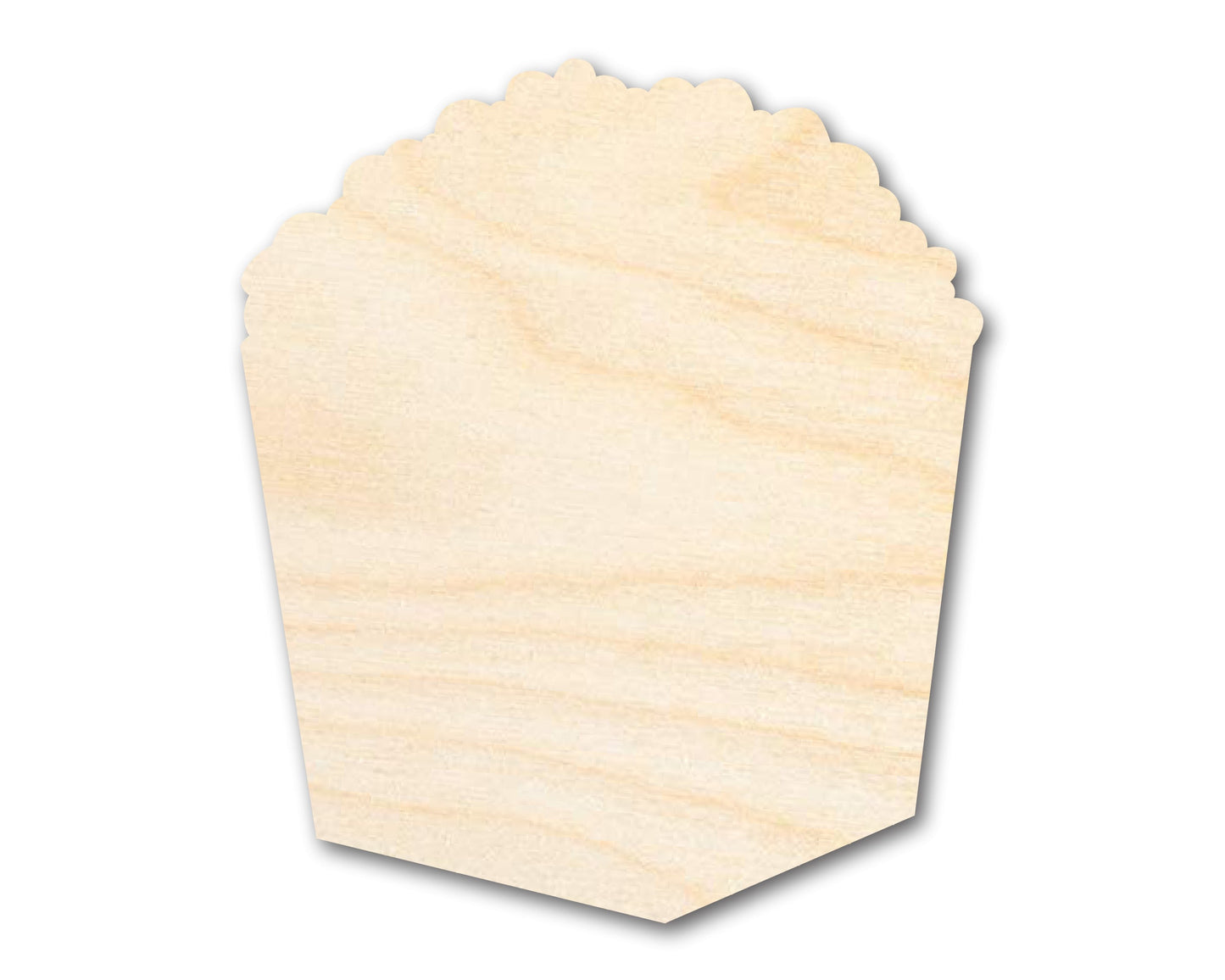 Unfinished Wood Popcorn Box Shape | Craft | up to 46" DIY