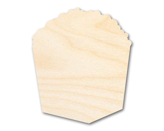 Unfinished Wood Popcorn Box Shape | Craft | up to 46" DIY