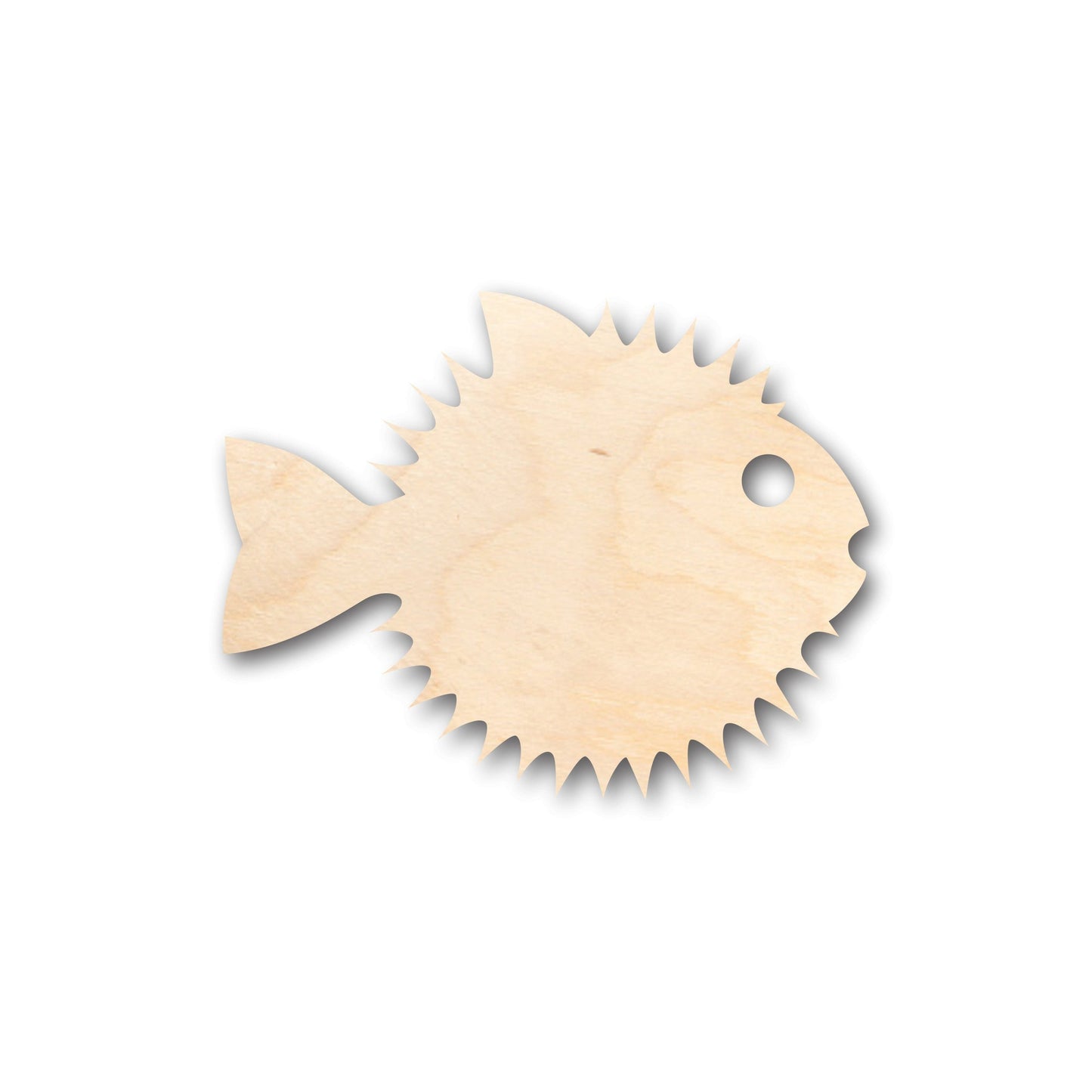 Unfinished Wood Puffer Fish Shape - Craft - up to 46" DIY