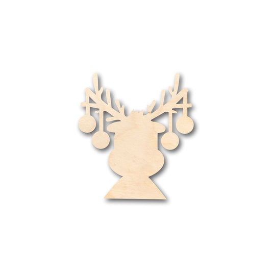 Unfinished Wood Reindeer Antler Ornaments Shape - Craft - up to 46" DIY