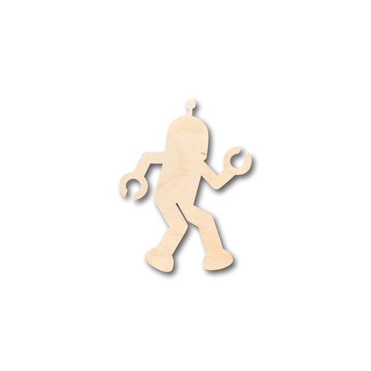 Unfinished Wood Robot Shape - Craft - up to 46" DIY