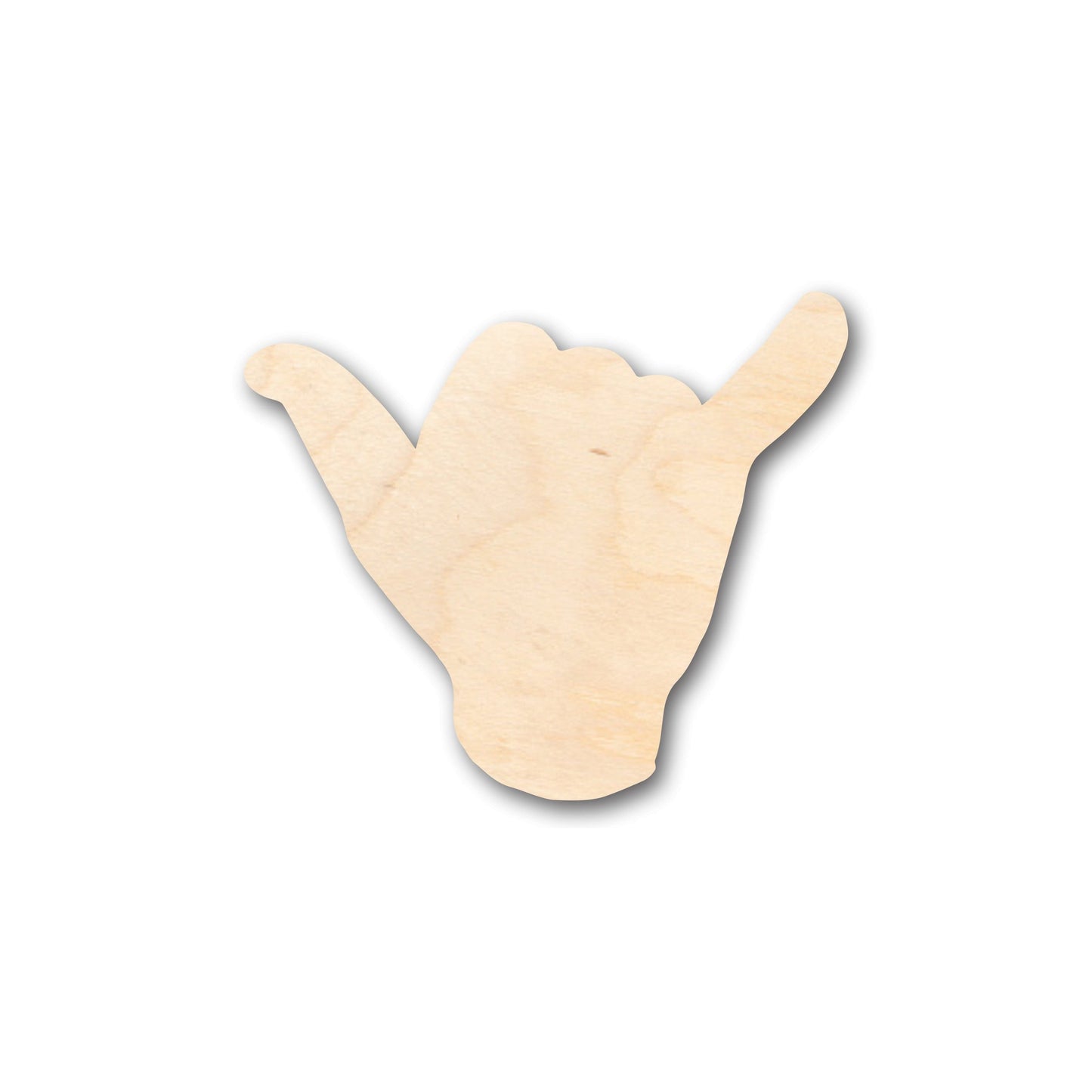 Unfinished Wood Shaka Shape - Craft - up to 46" DIY