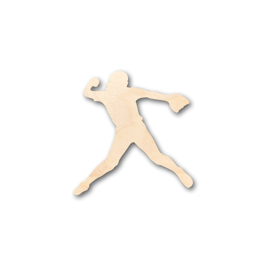 Unfinished Wood Softball Pitcher Shape - Craft - up to 46" DIY