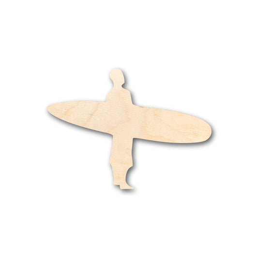 Unfinished Wood Surfer Shape - Craft - up to 46" DIY