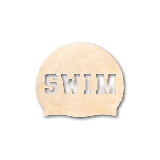 Unfinished Wood Swim Cap Shape - Craft - up to 46" DIY