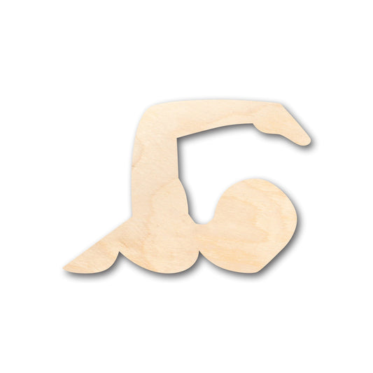 Unfinished Wood Swimming Shape - Craft - up to 46" DIY