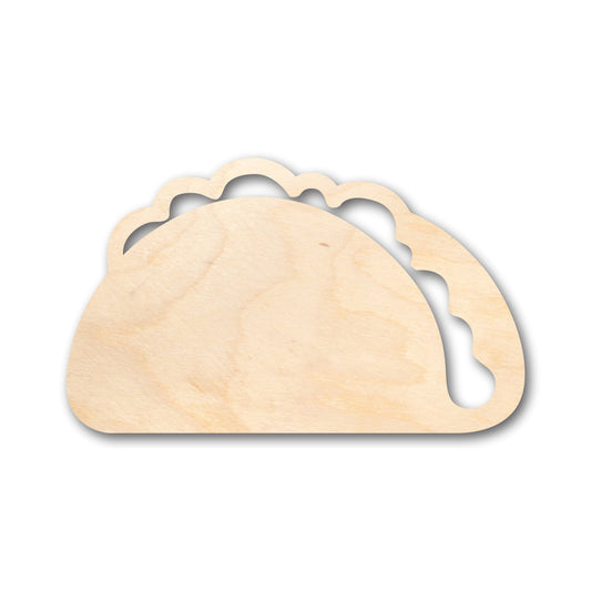 Unfinished Wood Taco Shape - Craft - up to 46" DIY