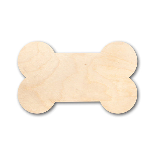 Unfinished Wood Thick Bone Shape - Craft - up to 46" DIY