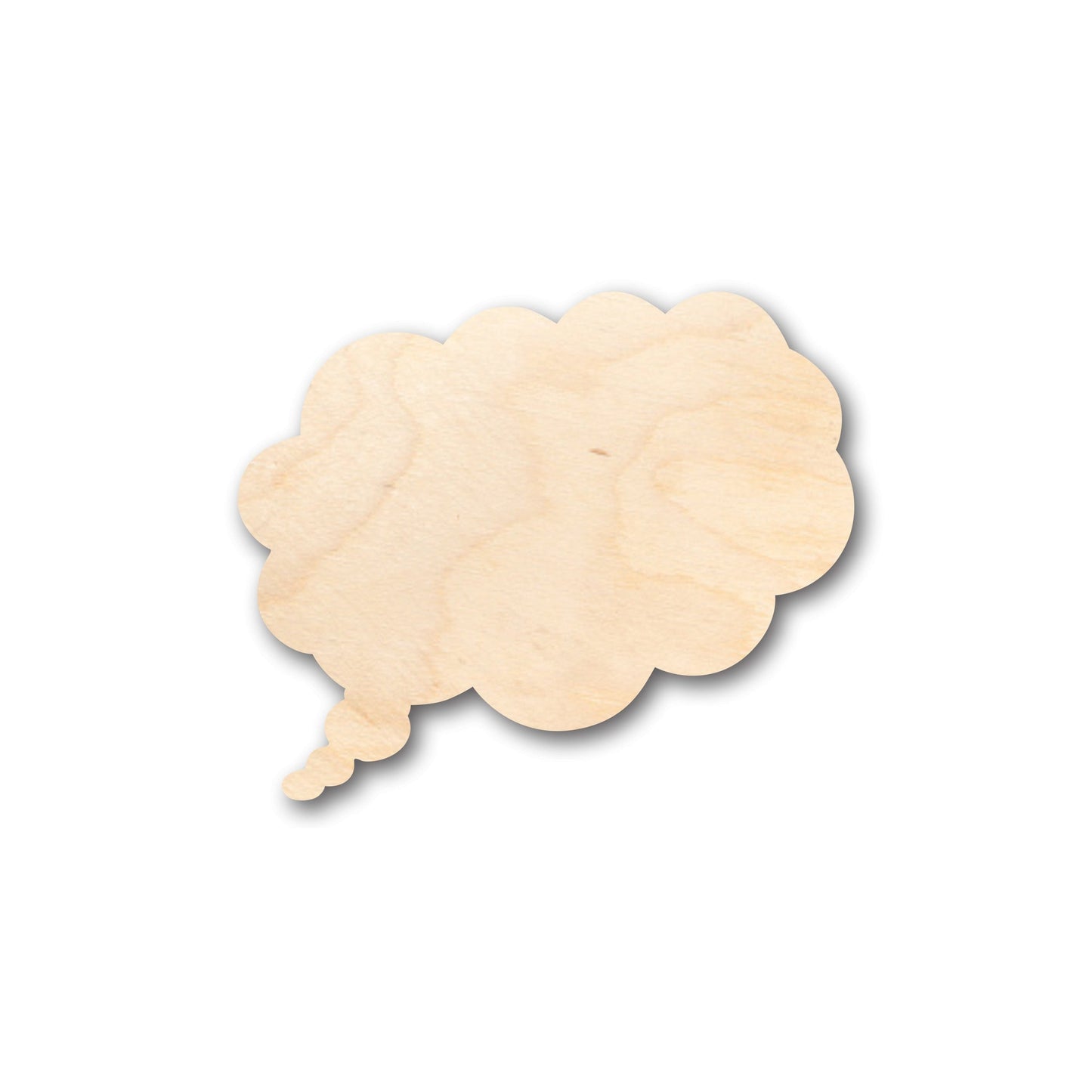 Unfinished Wood Thought Bubble Shape - Craft - up to 46" DIY