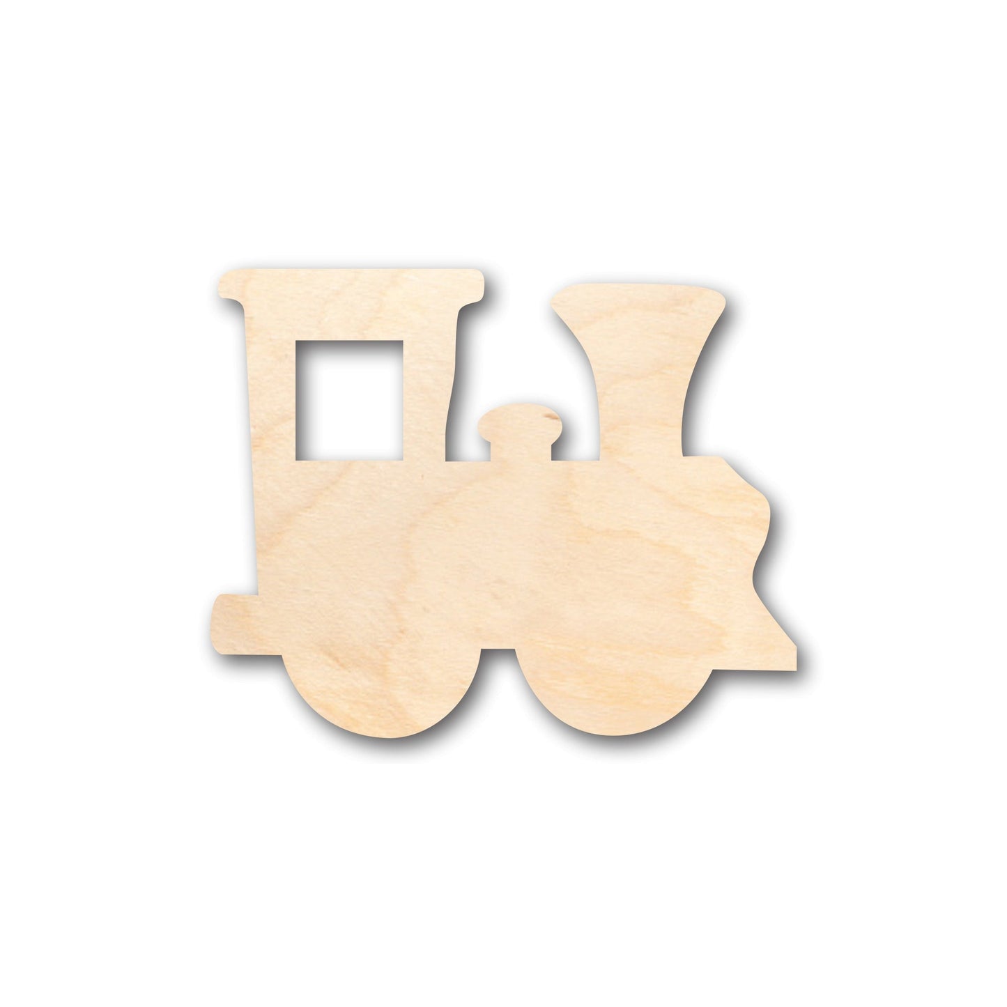 Unfinished Wood Train Locomotive Shape - Craft - up to 46" DIY