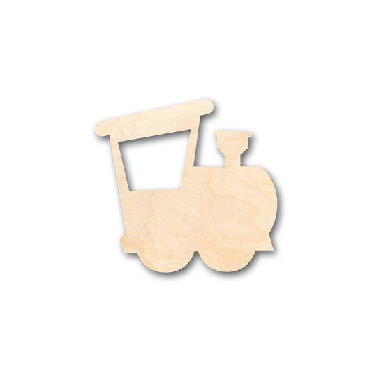 Unfinished Wood Train Locomotive Shape - Craft - up to 46" DIY