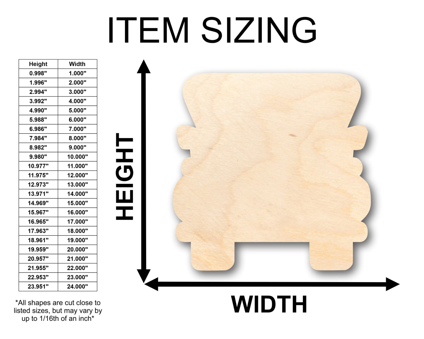 Unfinished Wood Truck Shape - Craft - up to 46" DIY