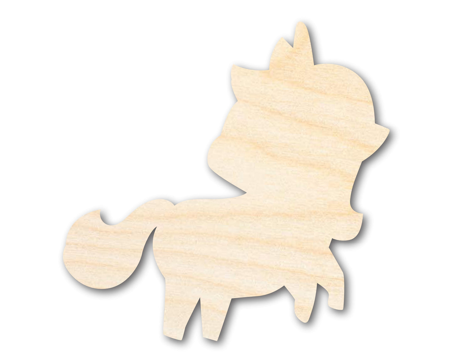Unfinished Wood Unicorn Shape - Craft - up to 46" DIY