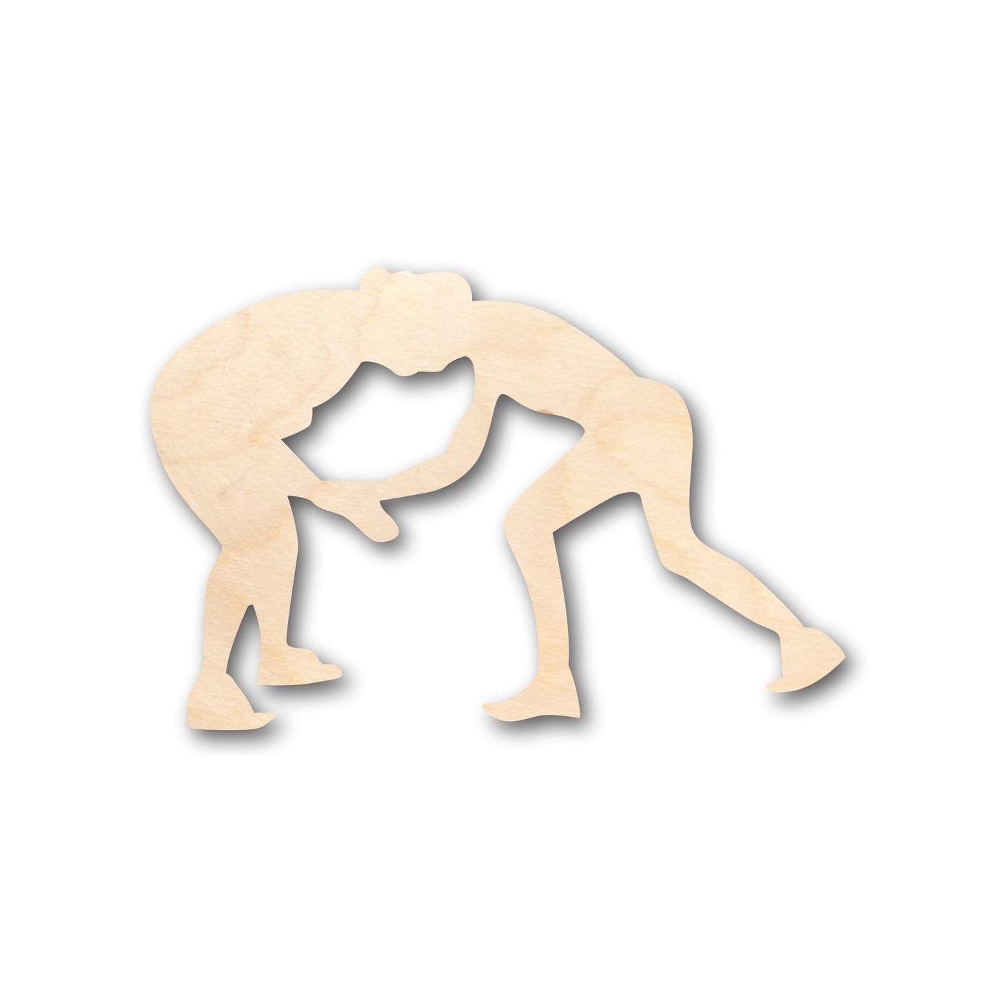 Unfinished Wood Wrestlers Shape - Craft - up to 46" DIY
