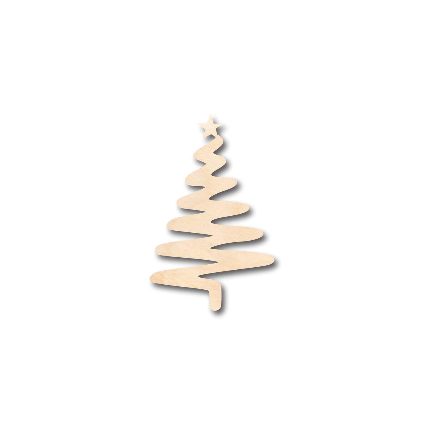 Unfinished Wood Zig Zag Tree Shape - Craft - up to 46" DIY