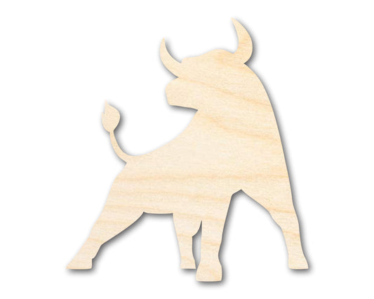 Unfinished Wood Taurus Bull Shape - Zodiac Craft - up to 46"