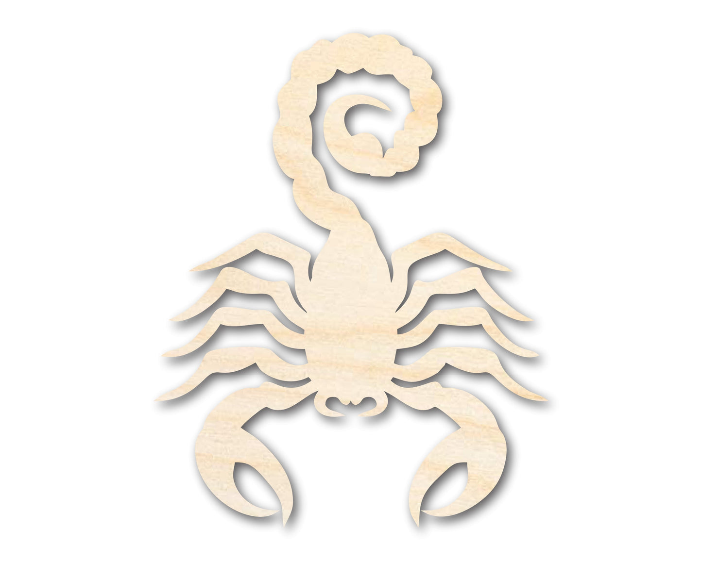 Unfinished Wood Scorpio Shape - Zodiac Craft - up to 46"