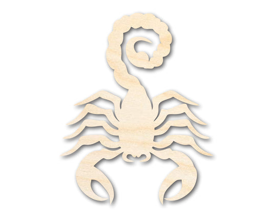 Unfinished Wood Scorpio Shape - Zodiac Craft - up to 46"