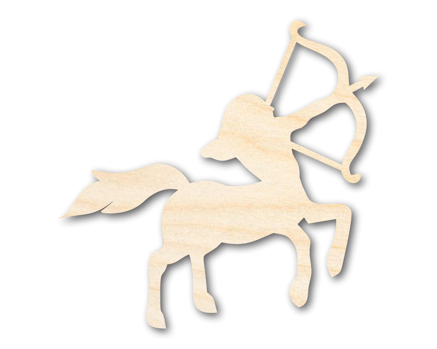 Unfinished Wood Sagittarius Centaur Shape - Zodiac Craft - up to 46"
