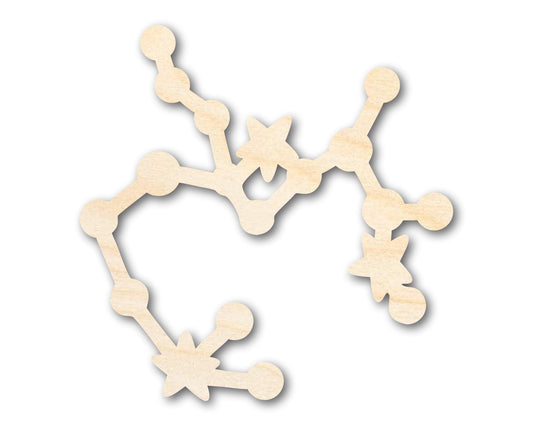 Unfinished Wood Sagittarius Constellation Shape - Zodiac Craft - up to 46"