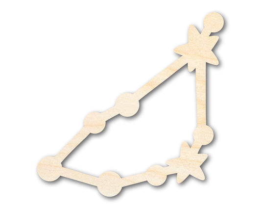 Unfinished Wood Capricorn Constellation Shape - Zodiac Craft - up to 46"