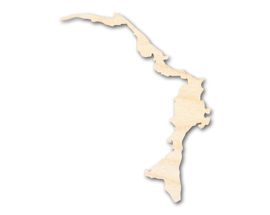 Unfinished Wood Abaco Island Shape - Bahamas Country Craft - up to 46" DIY