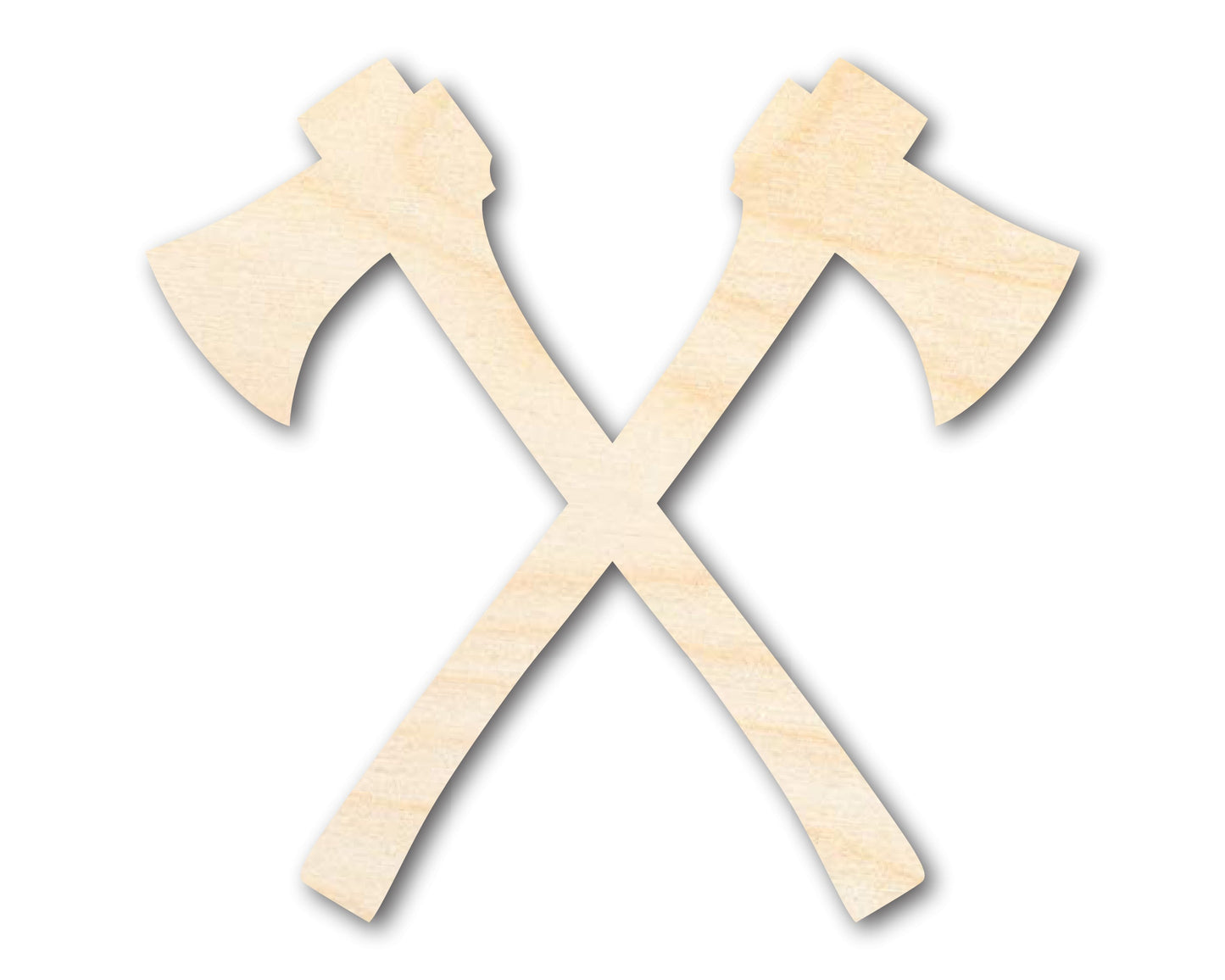 Unfinished Wood Crossed Axes Shape - Medieval Viking Craft - up to 46" DIY