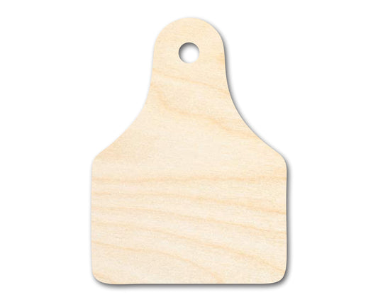 Unfinished Wood Cow Tag Shape - Farm Craft - up to 46" DIY