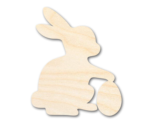 Unfinished Wood Easter Bunny Shape - Easter Bunny Egg Craft - up to 46" DIY