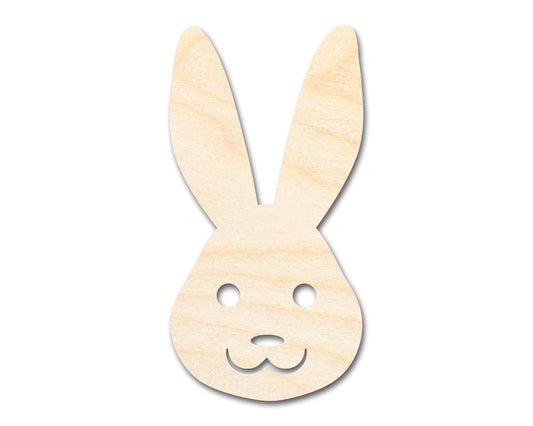 Unfinished Wood Happy Bunny Shape - Bunny Head Craft - up to 46" DIY