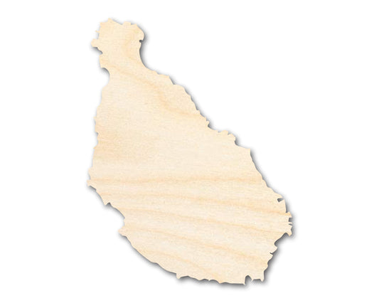 Unfinished Wood Santiago Island Shape - Cabo Verde Craft - up to 46" DIY