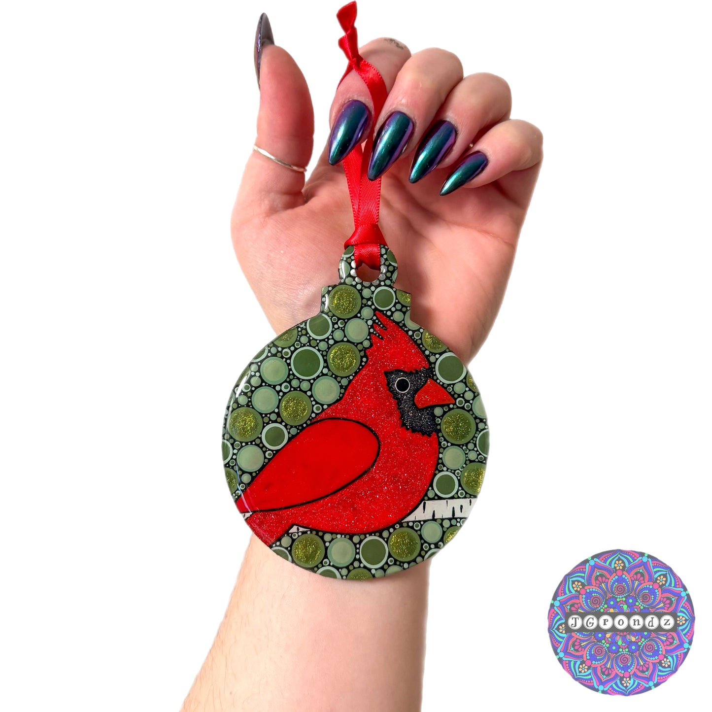 Cardinal 4” Wood Ornament