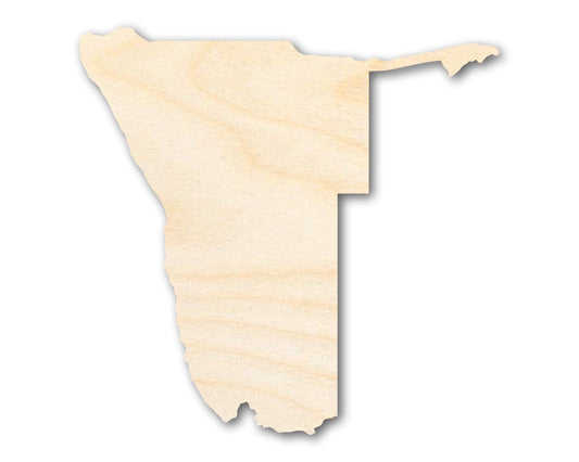Unfinished Wood Namibia Shape - South Africa Craft - up to 46" DIY