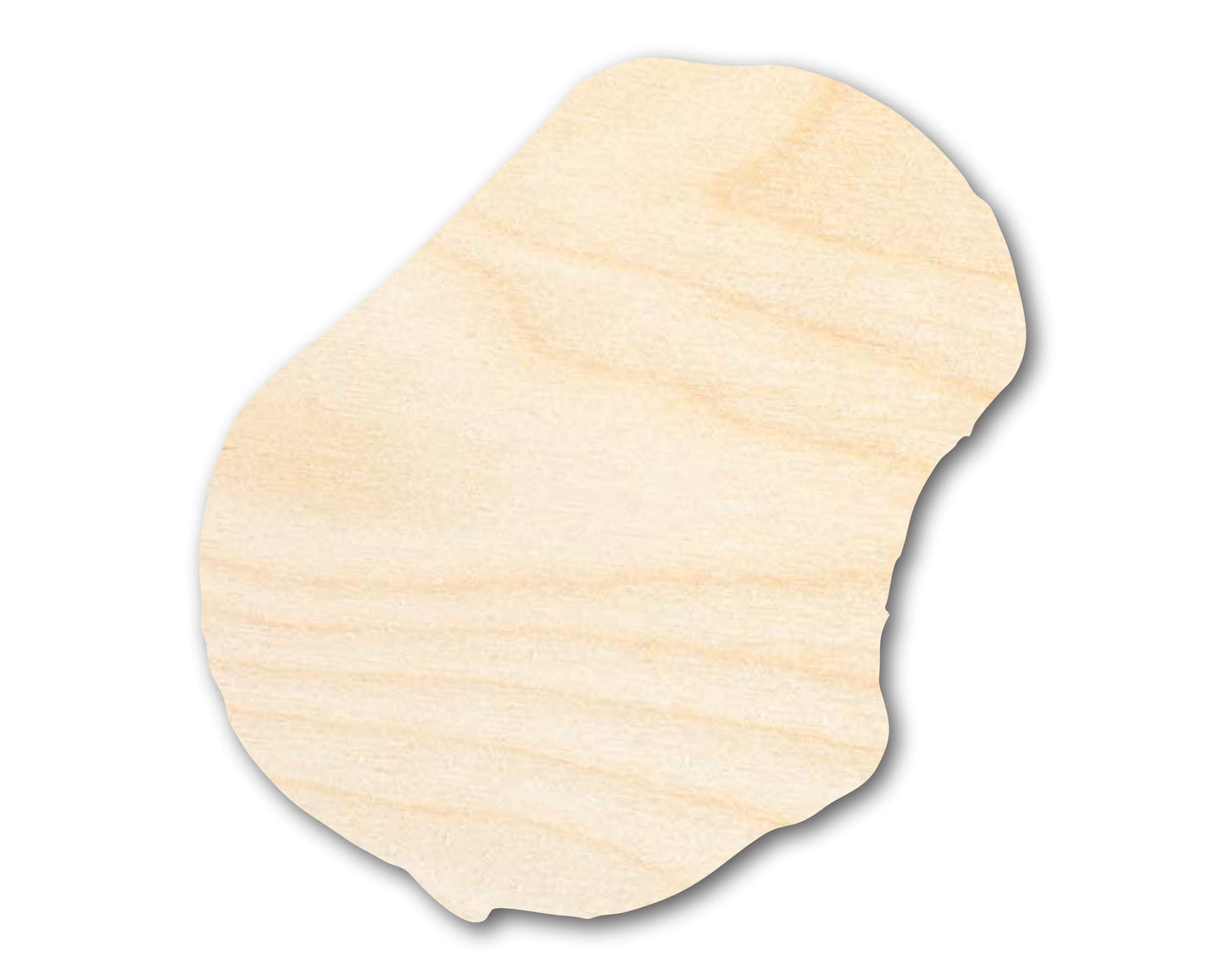 Unfinished Wood Nauru Shape - Oceania Craft - up to 46" DIY