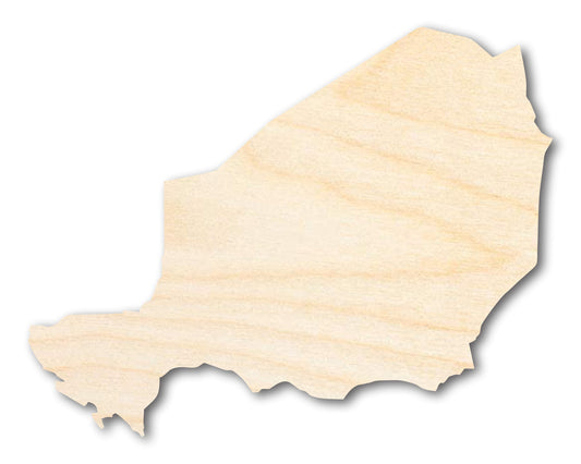 Unfinished Wood Niger Shape - West Africa Craft - up to 46" DIY