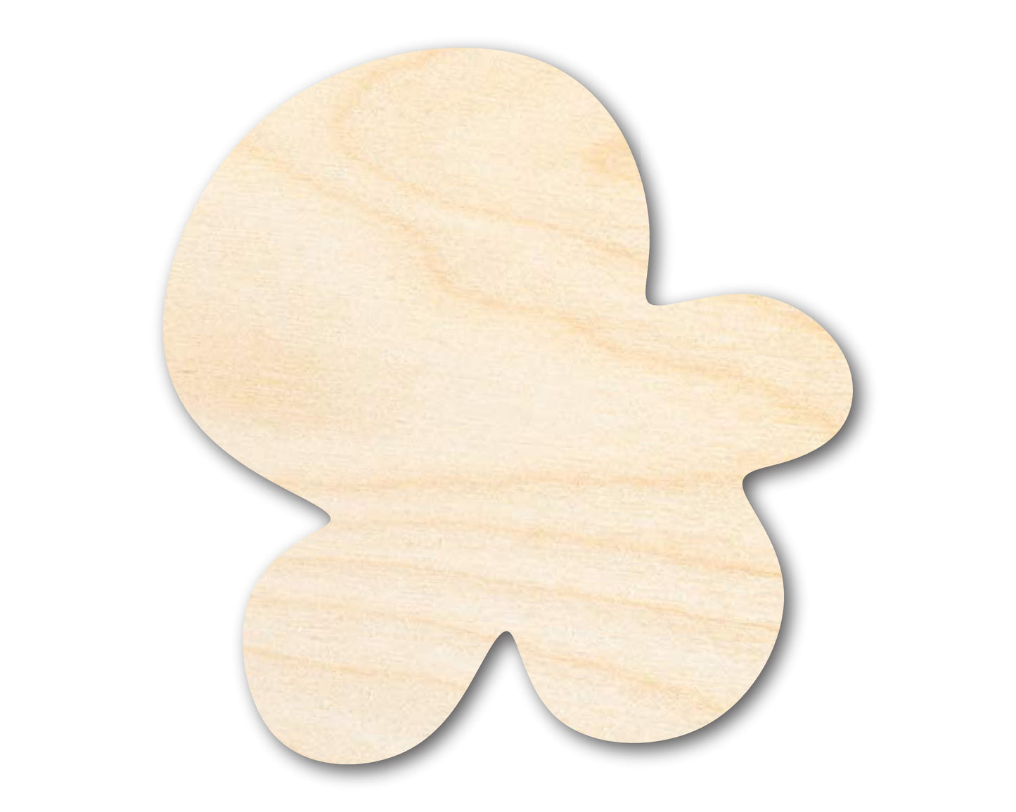 Unfinished Wood Popcorn Kernal Shape | Craft Cutout | up to 46" DIY