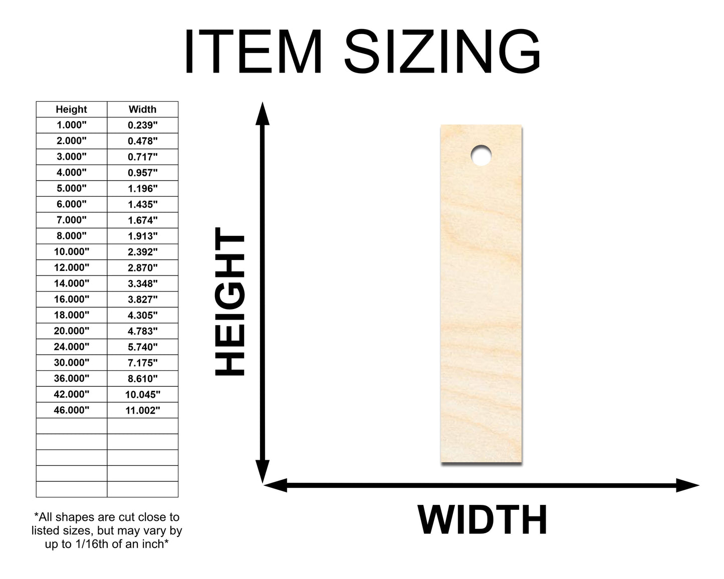 Unfinished Wood Rectangle Earring Blank Pair - DIY Jewelry Craft - Available in 1" to 3"