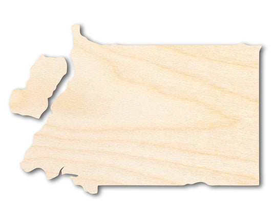 Unfinished Wood Equatorial Guinea Country Shape - Central African Craft - up to 46" DIY