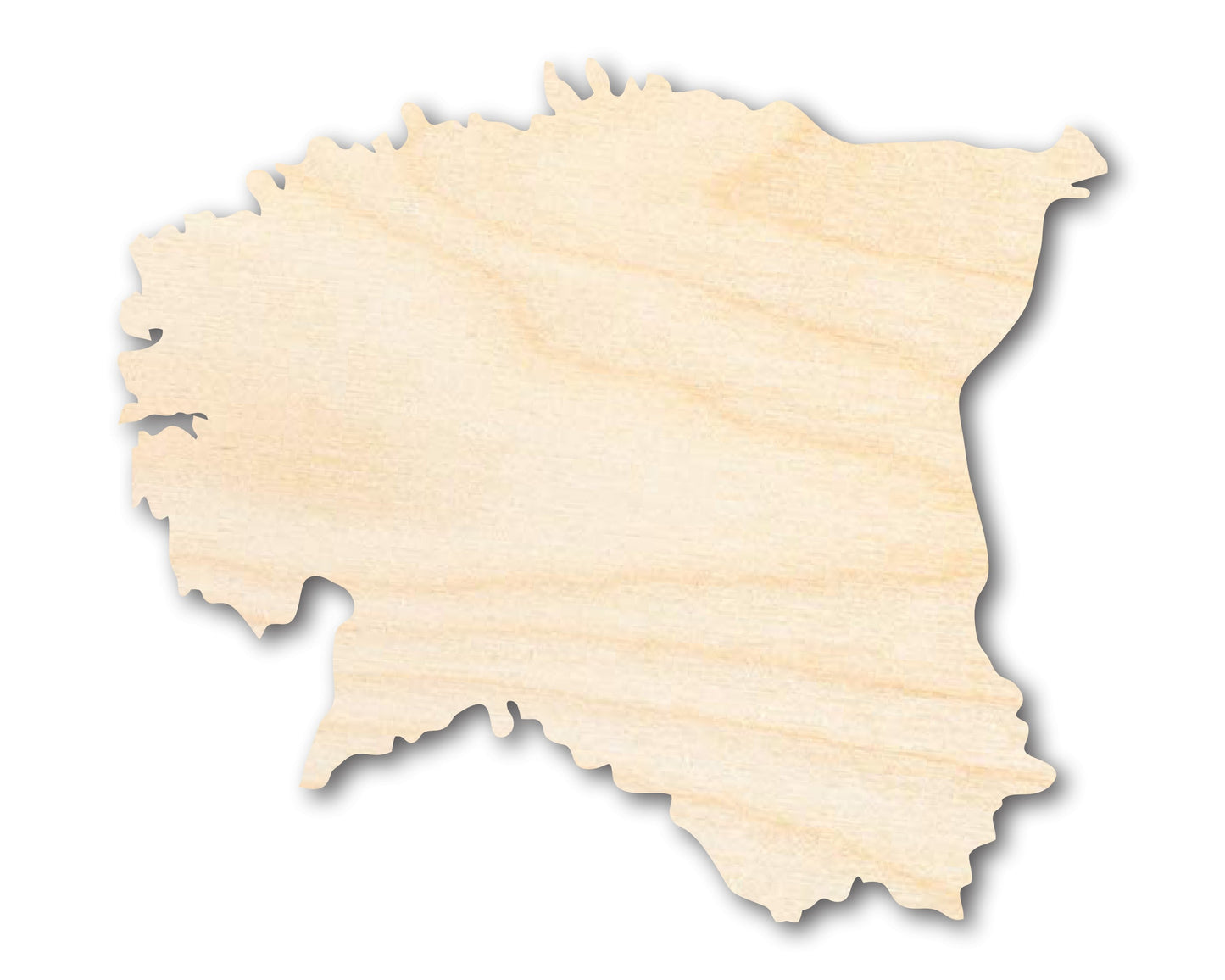 Unfinished Wood Estonia Country Shape - European Craft - up to 46" DIY