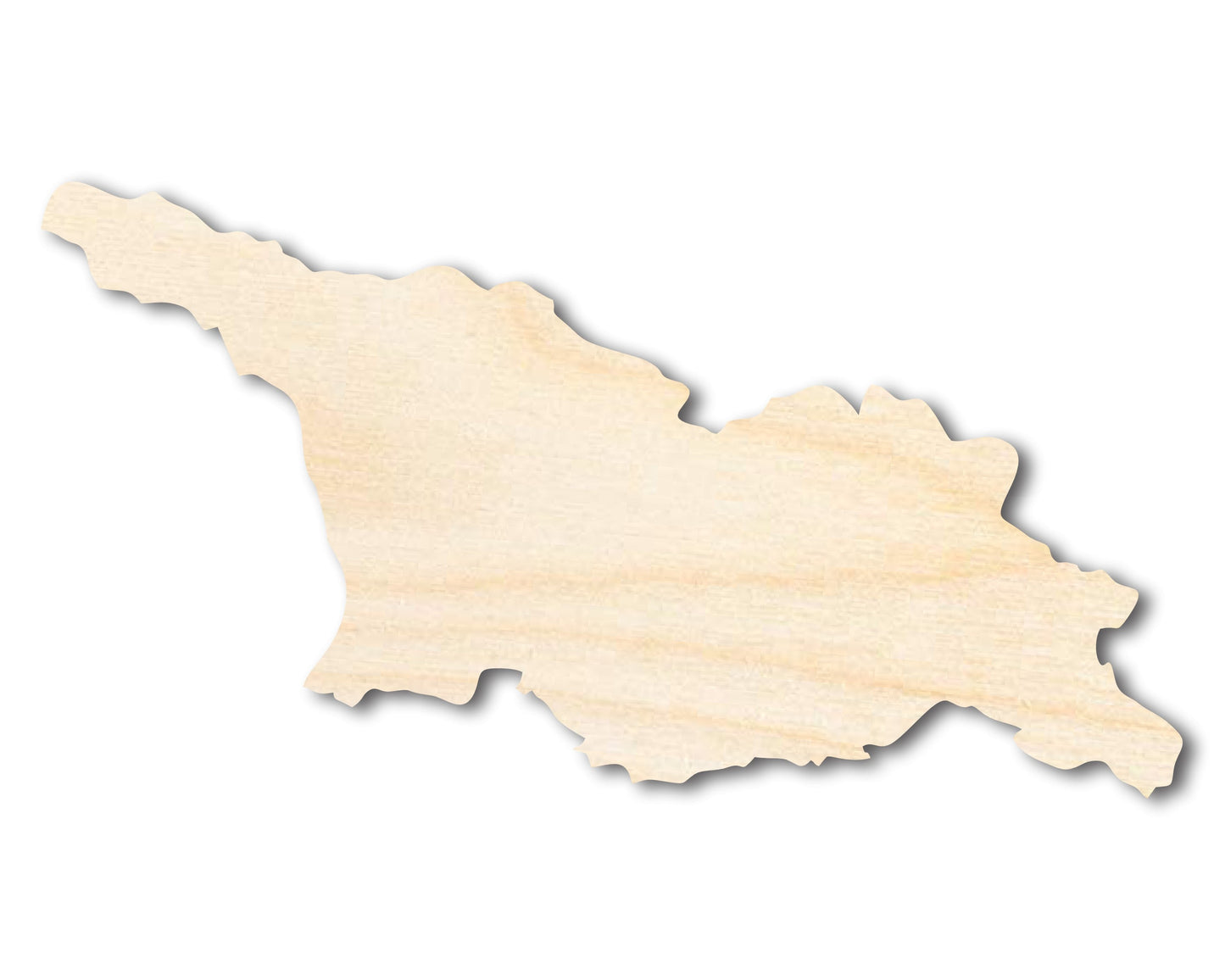 Unfinished Wood Georgia Country Shape - Euroasian Craft - up to 46" DIY