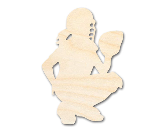Unfinished Wood Softball Catcher Silhouette | DIY Softball Craft Cutout | up to 46" DIY